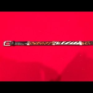 Brighton animal print belt